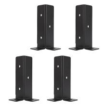 4-teiliges Aluminium-Verstellbares Pfostenhalter-Set für Pfosten von 1,5x1,5 bis 4x4