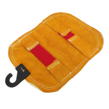 Hochtemperatur-Schweiß-Handpad aus 2-lagigem Leder, Aluminiumfolie, Hitzeschutz