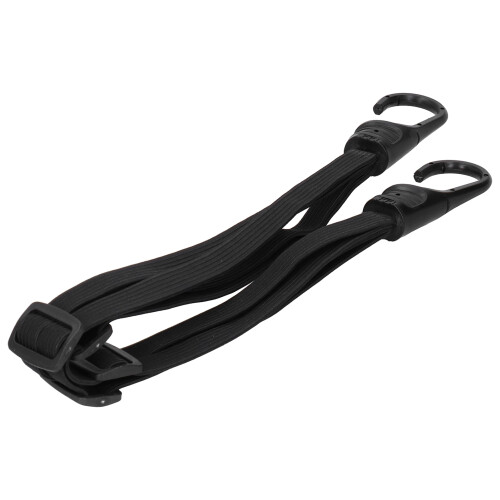 Elastic Rope Fixing Strap with 2 Hooks for Secure Motorcycle Helmet Luggage 1