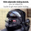 Elastic Rope Fixing Strap with 2 Hooks for Secure Motorcycle Helmet Luggage 10