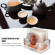 Pine Wood Drink Coasters with Rack