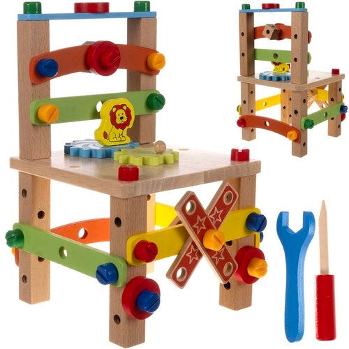 Silla de montaje de madera Kruzzel 22506