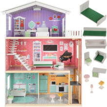 Casa de muñecas Kruzzel Casa de muñecas grande 114 cm 114 cm