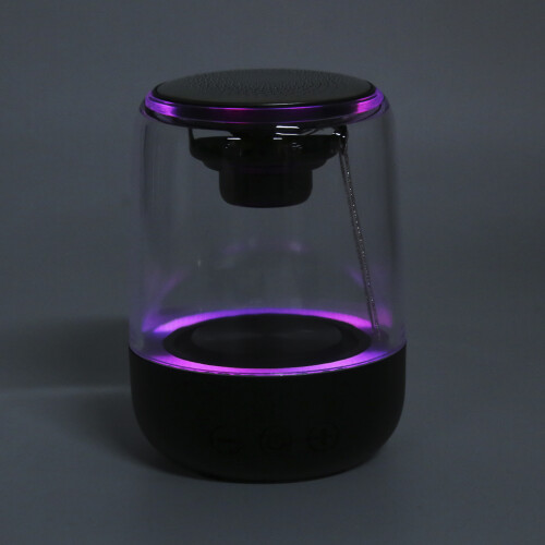 Portable Bluetooth 5.2 Stereo Speaker with LED Light, 213g, Model C7 2