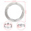 Jeep Wrangler JK Headlight Fixing Bracket 7in Round Light Mount Base Silver 10