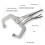 6in Locking Pliers C-Shaped Clamp Multi-Function Woodworking Fast Fix AU 6