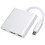4K 3-in-1 Type-C Docking Station HDMI USB PD Adapter Silver 5