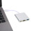 4K 3-in-1 Type-C Docking Station HDMI USB PD Adapter Silver 11