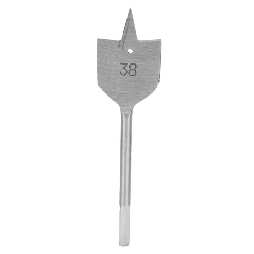 2Pcs Wood Drilling Flat Spade Bits High Carbon Steel 38mm for Carpentry Tasks 2