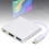 4K 3-in-1 Type-C Docking Station, HDMI, USB, PD, Silver 16