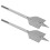 2Pcs Wood Drilling Flat Spade Bits High Carbon Steel 38mm for Carpentry Tasks 15