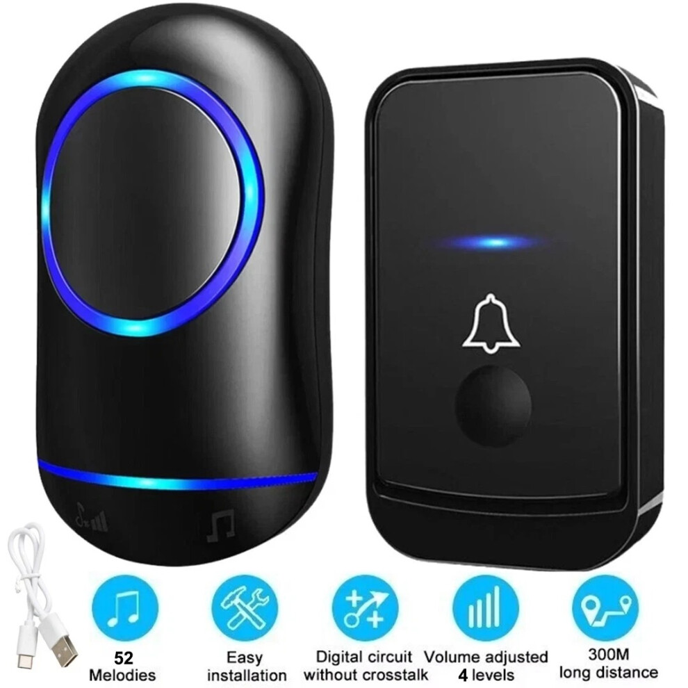 Smart Wireless Doorbell 1000Ft Range Waterproof 51784843