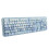Wireless Ergonomic Keyboard Mouse Combo USB, 104 Keys, Blue 4