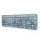Wireless Ergonomic Keyboard Mouse Combo USB, 104 Keys, Blue 8