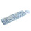 Wireless Ergonomic Keyboard Mouse Combo USB, 104 Keys, Blue 13