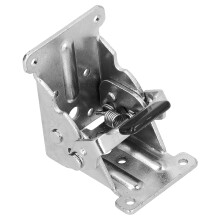90 Aluminum Hinge Foldable Table Leg Bracket, Silver, 120 Rotation