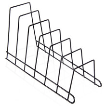Support pour couvercle et assiette en métal noir RADKA 34,5 x 14 x 19 cm