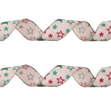 Cloth Christmas Ribbon6m x6.5cm Multicolour5Designs