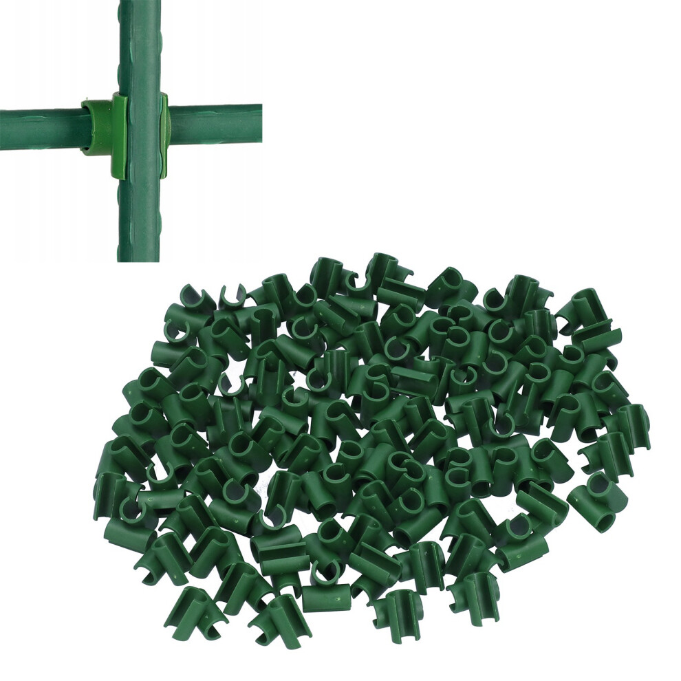 100Pcs Plastic Plant Buckles, 8Mm Cross Fixing Clips For Garden 5051391700647