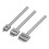 Perforated Leather Craft Tools 3Pcs Silver Durable DIY 6mm Kit 14