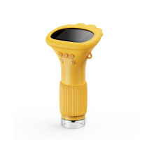 Kinder-Digitalmikroskop 1000X mit 2-Zoll-Bildschirm, verstellbares LED-Licht, Orange