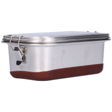 Stainless Steel Leakproof Bento Lunch Box 22x14x9cm for Office & Camping