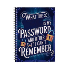 Password Keeper Book - Spiral-Bound Login Record Journal (5.71x8.27 Inch), Sturdy Modern Security Information Manager, Practical Utility Accessory