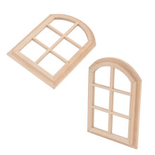 Miniature Wooden Dollhouse Window Arched 1/12 Scale Doll Furniture Australia