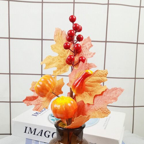 Artificial Maple Berry Pick45cm Bendable Stem 1