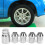 4x M12x1.5 Wheel Nut Locks 32mm Height 18