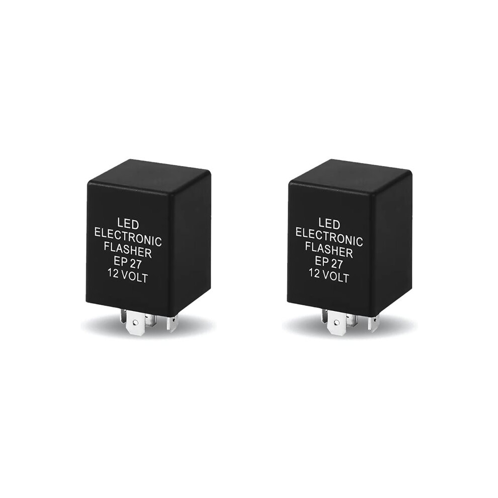 2X Ep27 Led Flasher Relay, 5 Pin Flasher Relay For Led Turn Signal,Electronic Flasher Indicator 4712819602806