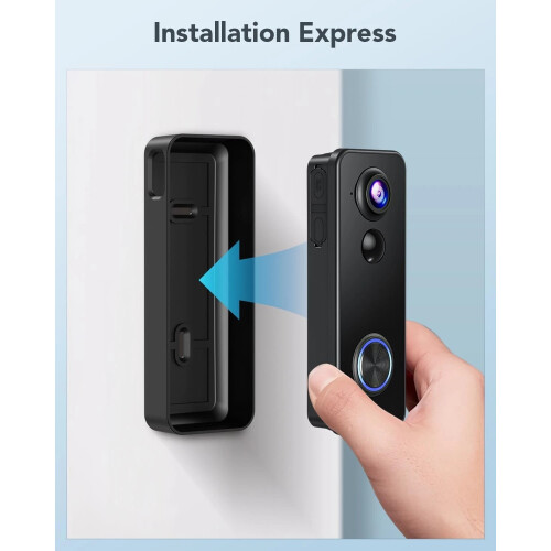 2K UHD WiFi Doorbell Camera with Night Vision