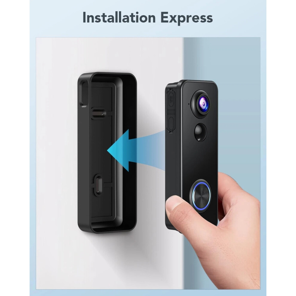 2K Uhd Wifi Doorbell Camera With Night Vision 82189587