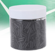 Nylon-Badminton-Saitenschutz, 2,6x9,3 mm, Schwarz, 1,0 mm Kappe