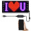 2X LED Pixel Panel,USB 5V Flexible LED Module RGB Scrolling Text Animation Display, APP,16X32 LEDs 7x17CM 2