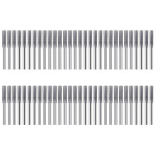 40 Pcs Chainsaw Sharpener Stone Diamond Coated Cylindrical Burr Polishing Grinding Tool Grinding Bits, 5/32 Inch/ 4 mm