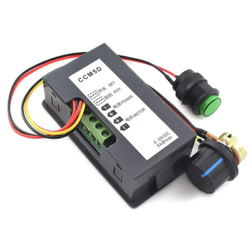 2X 6V-30V 8A  Motor Speed Controller 6V 12V 24V PWM Stepless Speed Control  Adjustable Driver Regulator 1