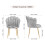 Joolihome Velvet Shell Chair，Single Sofa Chair 2