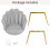 Joolihome Velvet Shell Chair，Single Sofa Chair 6
