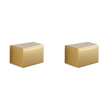 2X Rangement de Salle de Bain Porte-Papier Hygiénique Étanche Accessoires de Salle de Bain Porte-Papier Hygiénique Doré