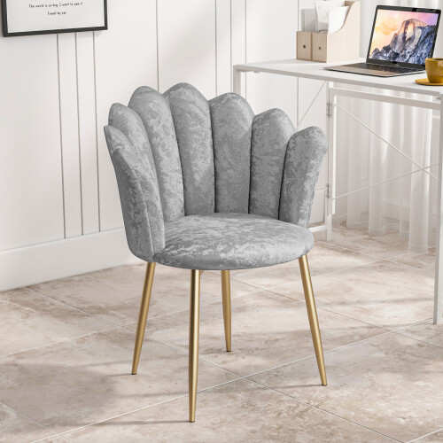 Joolihome Velvet Shell Chair，Single Sofa Chair