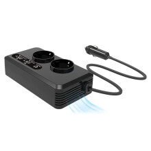 200W Car Inverter 12V to AC 220V Transformer European Standard Sockets with Type-C USB Fast Charging EU Plug
