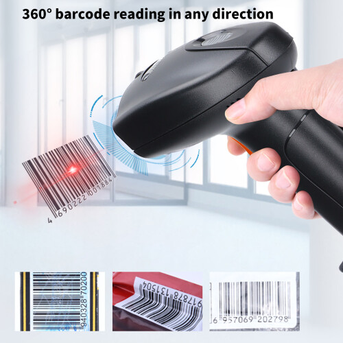 Handscanner 360 Barcode IP54 Wasserdicht Staubdicht Modell U2 Orange 1
