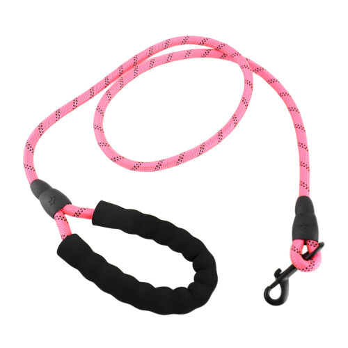 5ft Reflective Dog Leash, 1cm Diameter, Padded Handle for Large Pets 1