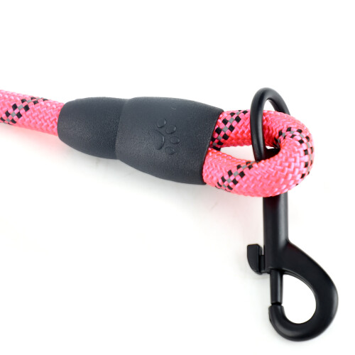5ft Reflective Dog Leash, 1cm Diameter, Padded Handle for Large Pets 2