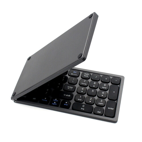 Foldable Bluetooth Wireless Keyboard Grey 180mAh, 35.8x10x0.9cm 2