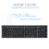 Foldable Bluetooth Wireless Keyboard Grey 180mAh, 35.8x10x0.9cm 6