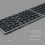 Foldable Bluetooth Wireless Keyboard Grey 180mAh, 35.8x10x0.9cm 7