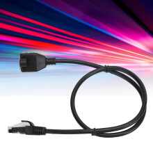 Network Cable Extension Male to Female, 0.5m, ABS, Screw Fix