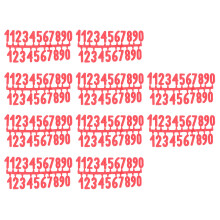 10 Plastic Room Number Signs